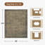 Tapis brun 8 pi x 10 pi