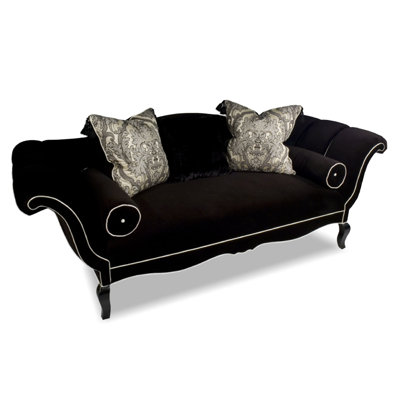 Jet Velvet Sofa