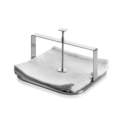 Mepra Napkin Holder Cm.15 x 15 Stile Stainless Steel