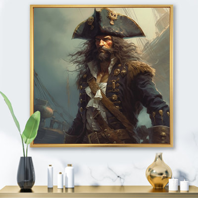 Daring Pirate Portrait II - Pirate Wall Art Living Room