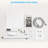 Dual Shower Head System - 10 Inch Square Wall Mounted Kit