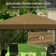 Pop Up 25 Ft. W x 25 Ft. D Metal Soft-top Canopy