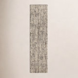 Coltrane Handmade Solid Gray/ Ivory Area Rug (5'X8')