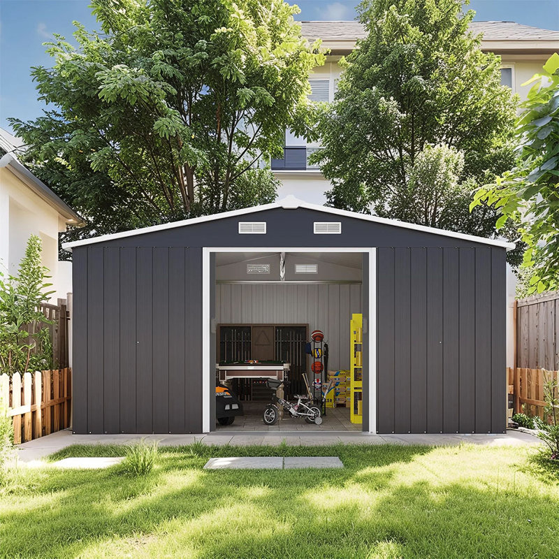 10 Ft. W X 12 Ft. D Metal Tool Shed