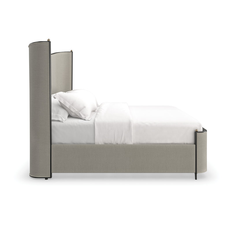 Provence Upholstered Spindle Bed, King