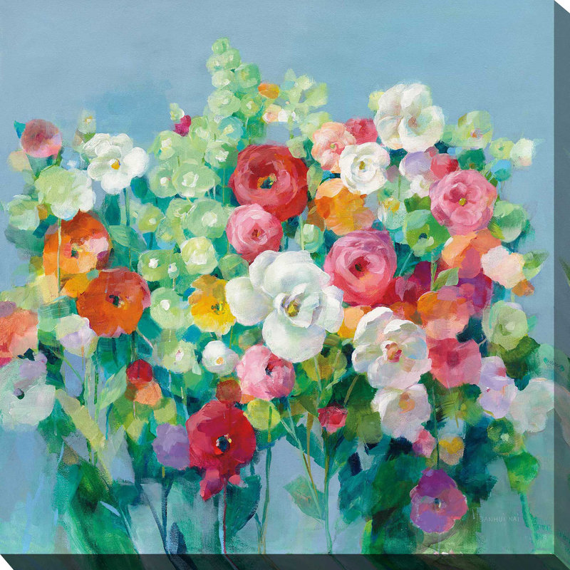 June Beauties - Peinture, Toile tendue, H 18 po x l 18 po x P 1 po