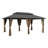 14 x 24ft Aluminum Hardtop Gazebo with Galvanized Steel Roof, Curtains & Mosquito Netting for Patio, Garden & Backyard-124582889