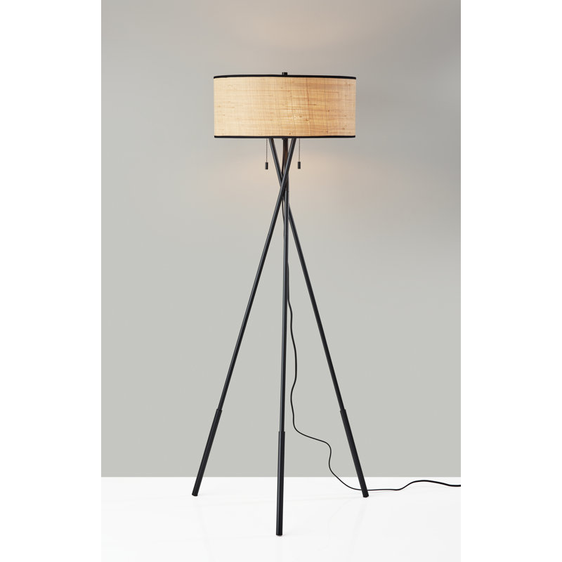 Pinecrest 60'' Black Tripod Floor Lamp