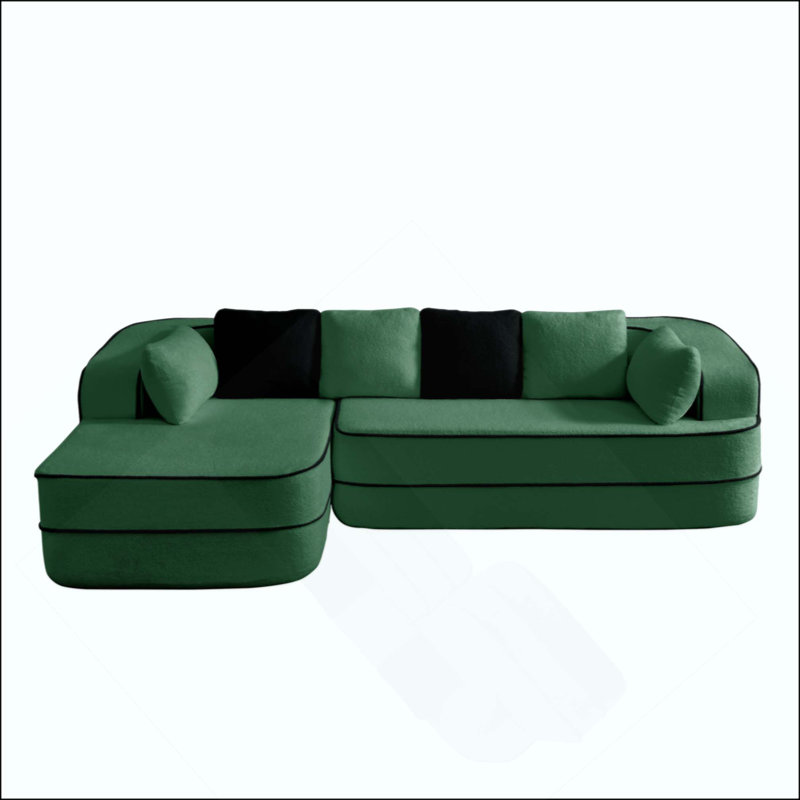 Canapé en peluche à densité élevée 32D Teddy, Vert