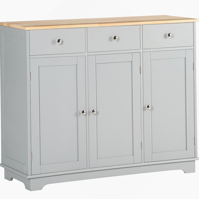 Buffet avec tiroirs, armoire, armoire à café avec plateau supérieur et tablettes réglables