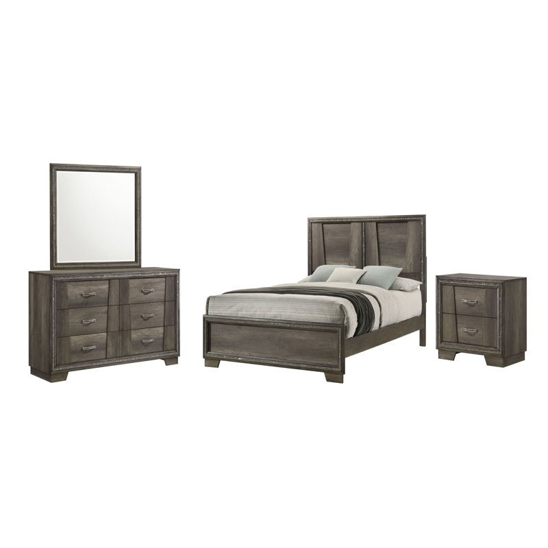 Ensemble de chambre à coucher configurable standard 4 pièces Kerrilyn, Très grand