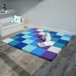 18 Pcs Plush Foam Floor Mat Square Interlocking Carpet Tiles with Border  Fluffy Play Mat Floor Tiles Soft Climbing Area Rugs for Home Playroom  Decor