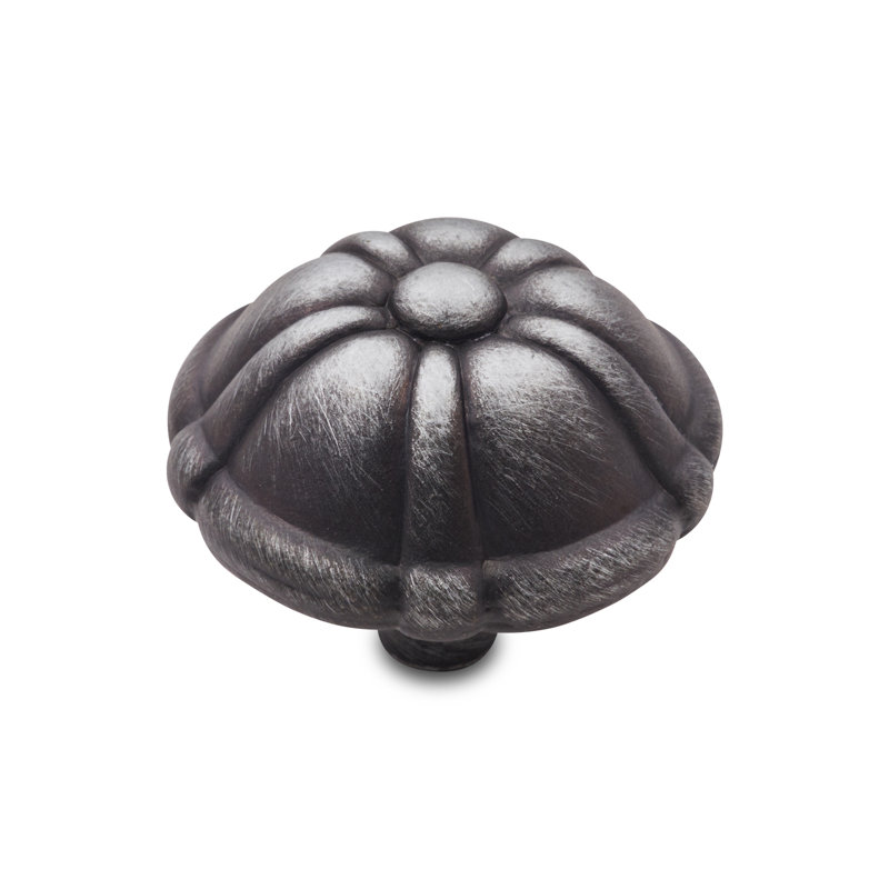 Poignée pétale CK Series, Diamètre du bouton 1,5 po, Nickel vieilli