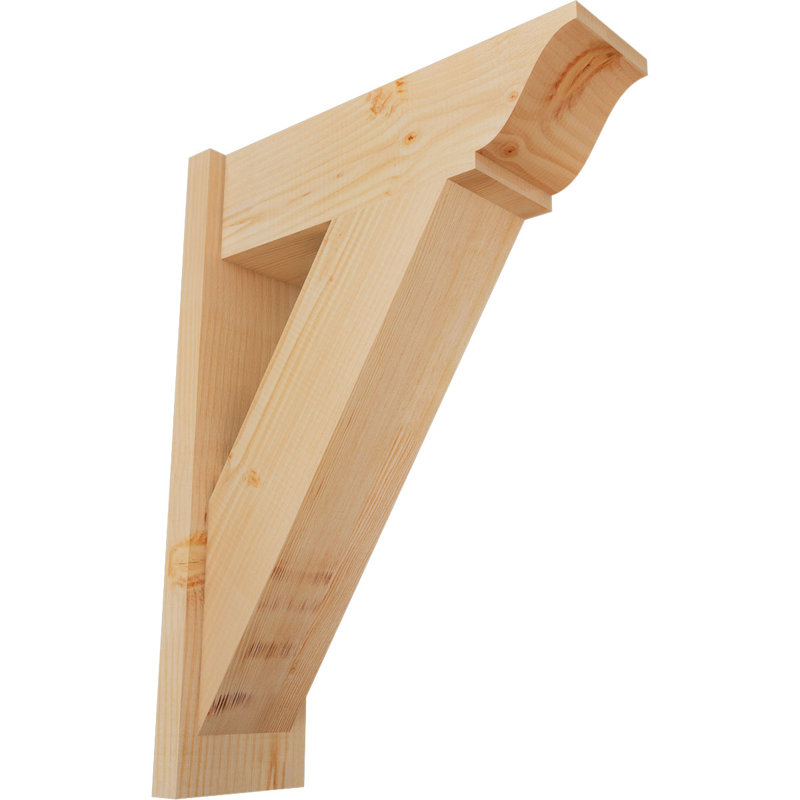 Persienne traditionnelle en bois rustique, P 22 po x H 30 po, Sapin Douglas de 7 1/2 po (lisse)