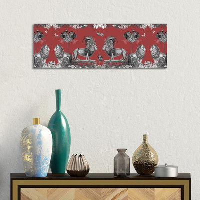 Livoris Feritas Lion Design, Whole by Fab Funky - Wrapped Canvas Panoramic Gallery-Wrapped Canvas Giclée
