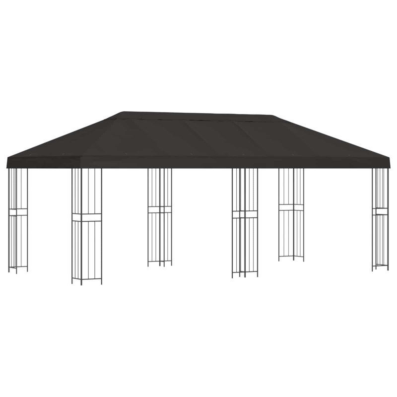 Vidaxl Gazebo Polyester And Steel, Anthracite