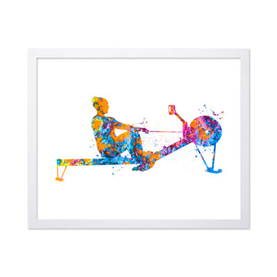 Watercolor Rowing