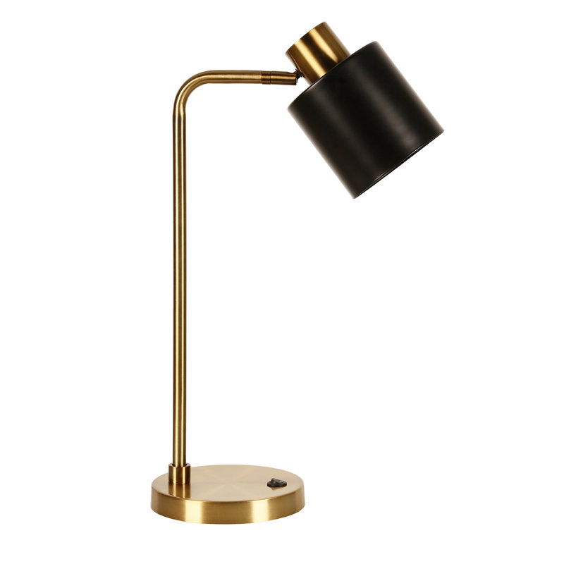 Khambrel Metal Desk Lamp, Brass