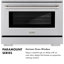 ZLINE Designer 36 in. Paramount Dual Fuel Range in Black Satin Steel with Black and Bronze Accents-1256768622
