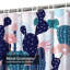 Rideau de douche imperméable à motif floral avec 12 crochets-1504364427