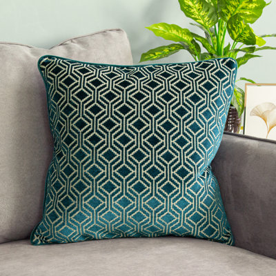 Avenue Geometric Square Throw Cushion