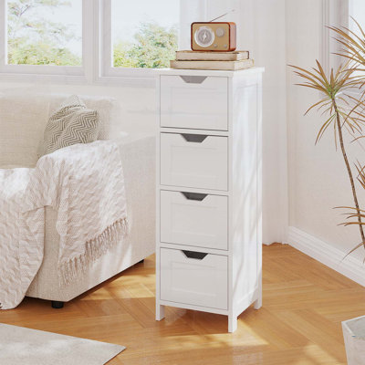 Armoire de plancher étroite avec 4 tiroirs