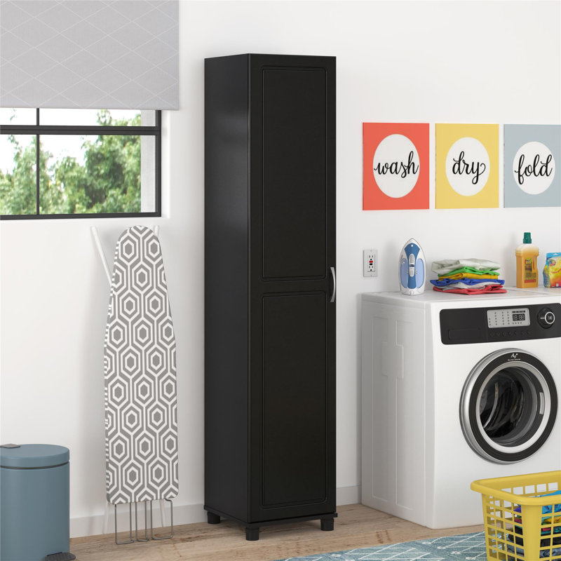 Scholl 16" Utility Storage Cabinet, Black