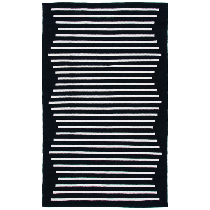 Tapis en coton tissé à la main Estiben, Rectangle 9 pi x 12 pi