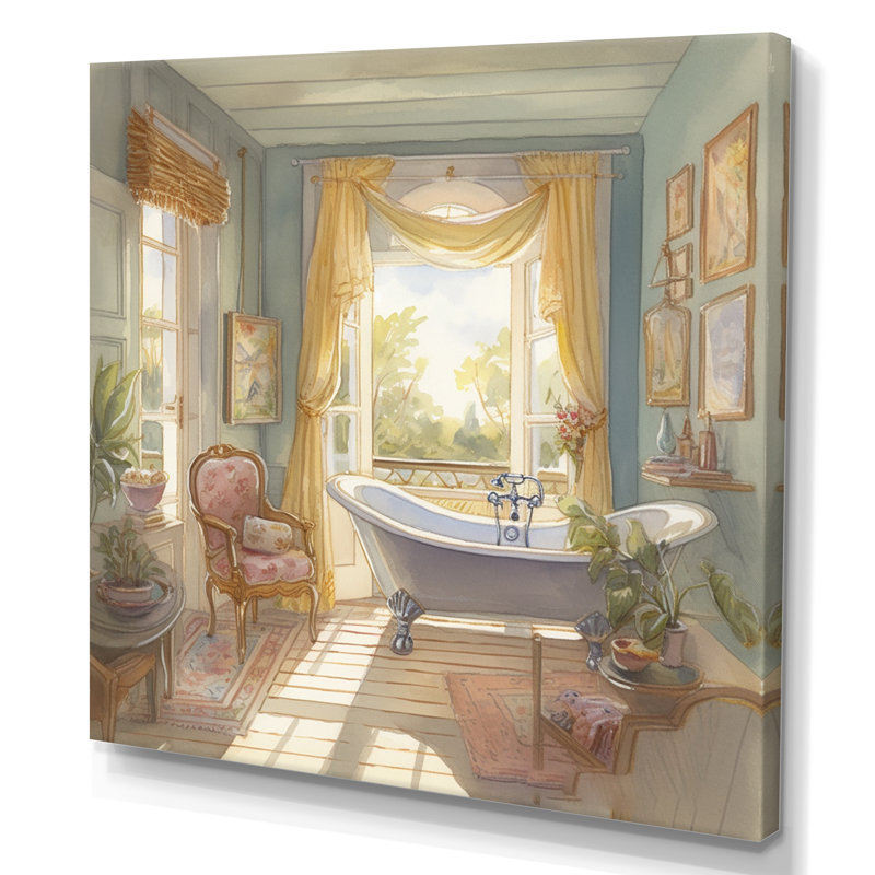 «Urich Elegant Bathroom Retreat II», reproduction sur toile, H 16 po x l 16 po x P 1 po