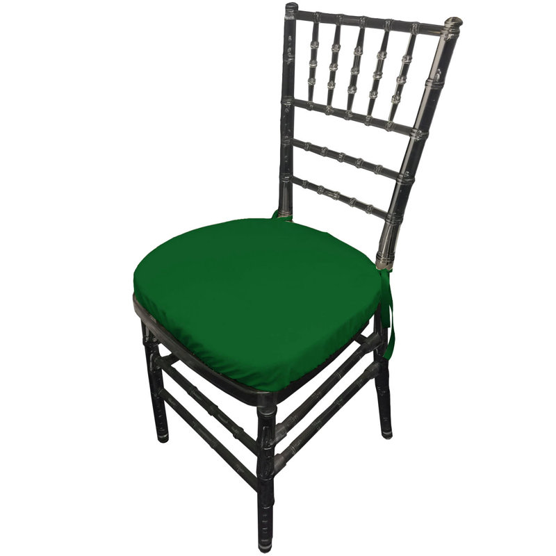 Outdoor 2'' Dining Chair Cushion Cover, Green Emerald