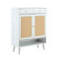 Modern minimalist storage cabinet, rattan shoe cabinet, bed top cabinet