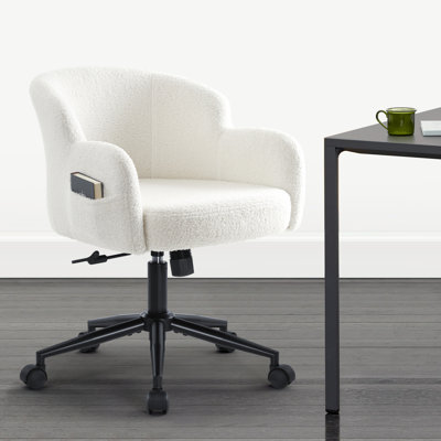 Upholstered Fabric Swivel Armchair