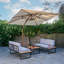 Camora 250cm Lighted Cantilever Parasol-1066735038