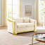 Canapé Chesterfield en velours capitonné à boutons-707729115