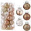 30 pièces de boules de Noël incassables, 2,36 "boules suspendues en plastique avec des décorations douces, or-1729804850