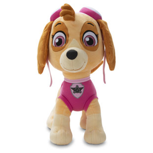 NoJo Paw Patrol Skye Plush Toddler Cuddle Pillow, Pink
