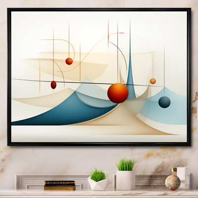 «Red Moon Retro Celestial Landscape», reproduction sur toile