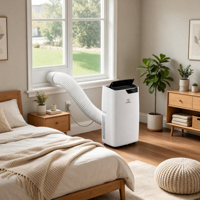 14,000 BTU Portable Air Conditioner With Heater, 4-In-1 Ac Unit With Dehumidifier, Sleep Mode, And 3 Fan Speeds - Cools & Heats Up To 750 Sq. Ft.