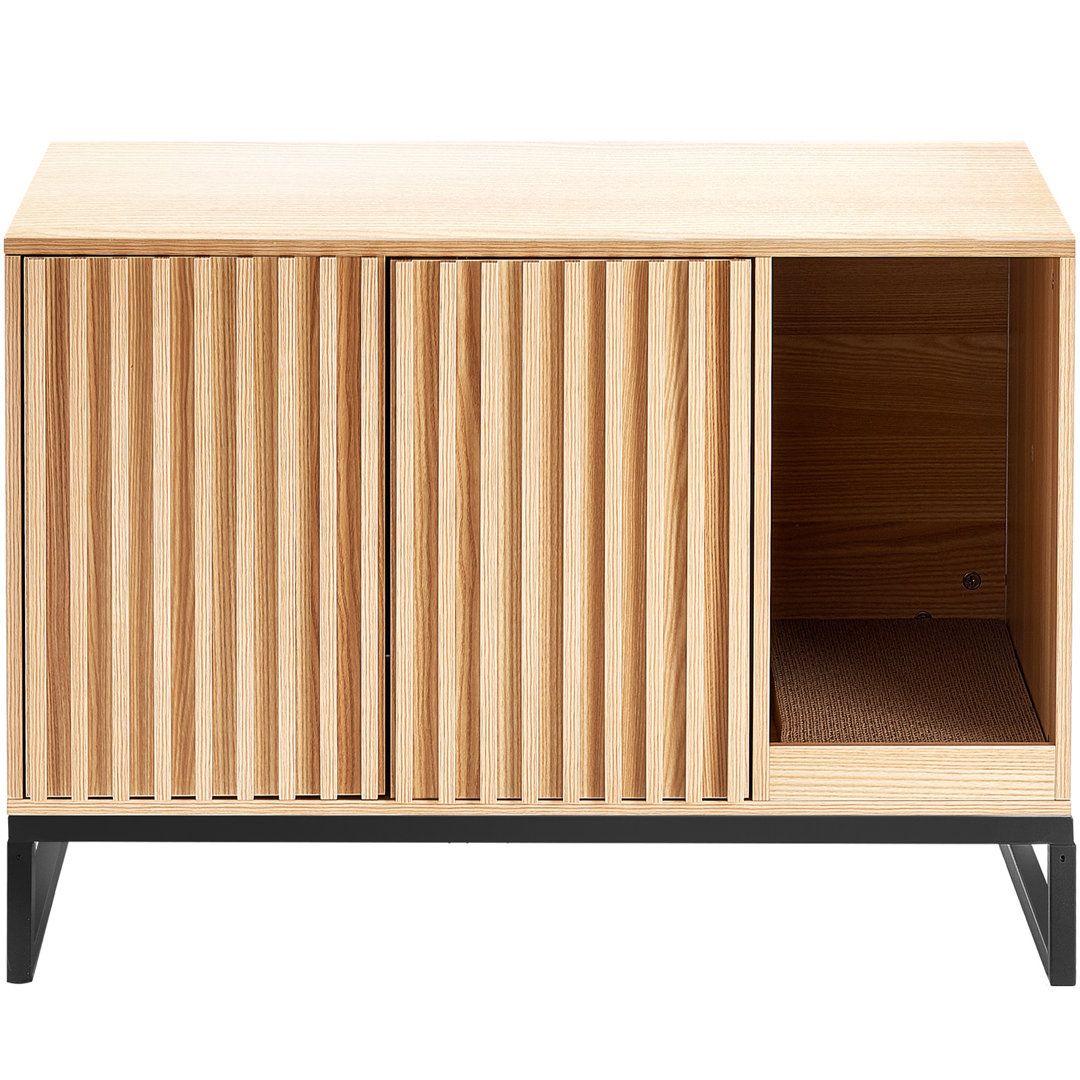 Cat Litter Box Enclosure Hidden Litter Box Furniture 31.5"L x 20"W x 22"H VEVOR