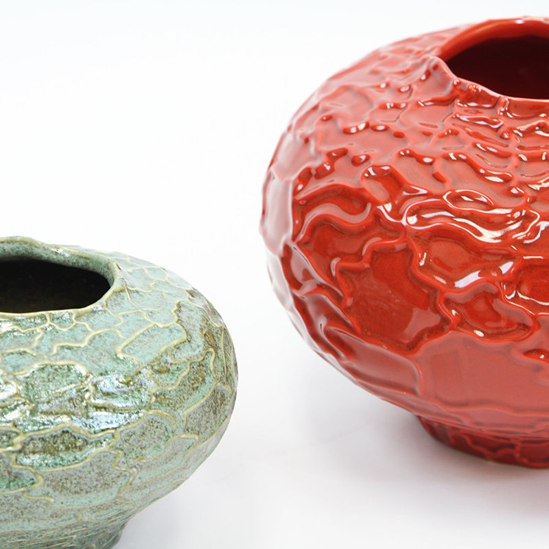 Le vase ovale, Vert