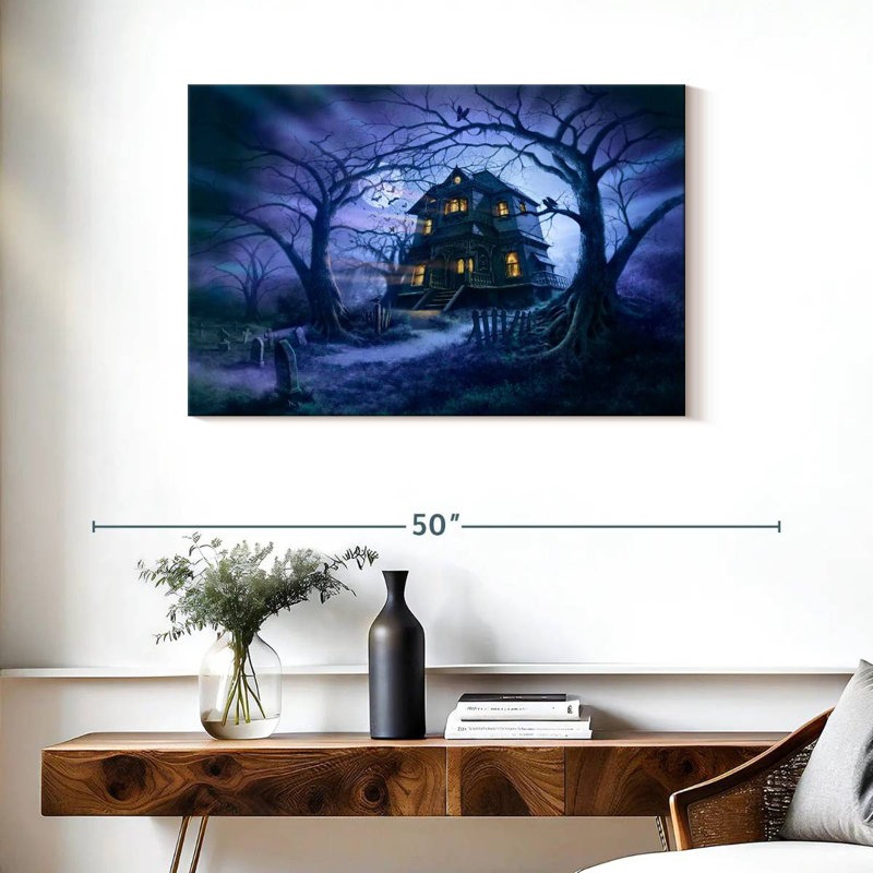 Kelan Haunted House II, 24" H x 36" W