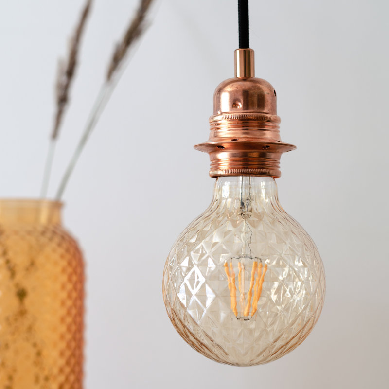 Aaden 3 - Light Bulb Pendant, Copper