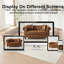 Canapé Chesterfield 63,5 po en velours capitonné-543724159