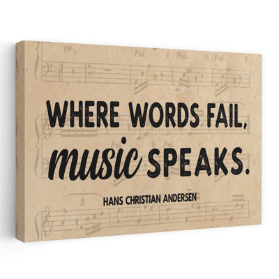 «Where Words échouent la musique parle», art contemporain abstrait