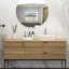 Lavabo de salle de bain ovale en céramique 19,22X12,04 pouces - Blanc, moderne, teinté, design moderne et impressionnant