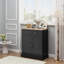 Buffet de cuisine avec armoire de rangement, buffet moderne, bar à café avec 2 tiroirs et 2 portes-361458621