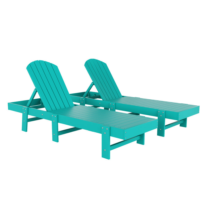Altura Outdoor Chaise Lounge Set, Turquoise