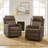 Giselle 26.5" Wide Manual Swivel Rocker Recliner with Metal Base-671010847