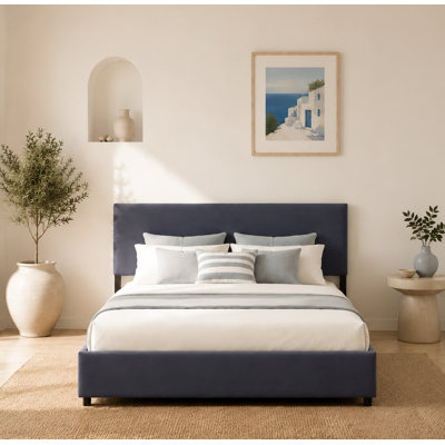 4 Drawers Storage Upholstered Bed