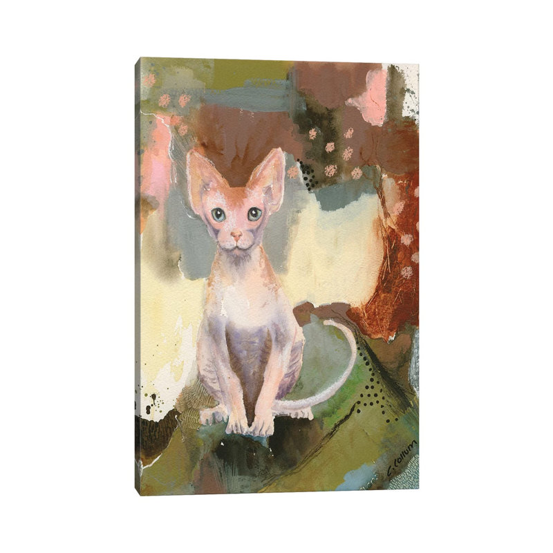Forest Sphynx by Connie Collum - Painting on Canvas, Wrapped Canvas, 66.04cm H x 45.72cm W x 3.81cm D